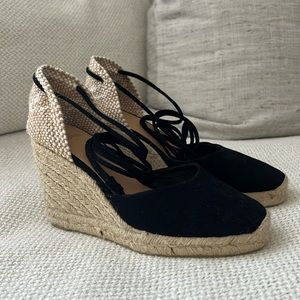 Castaner Carina suede platform/wedge espadrilles